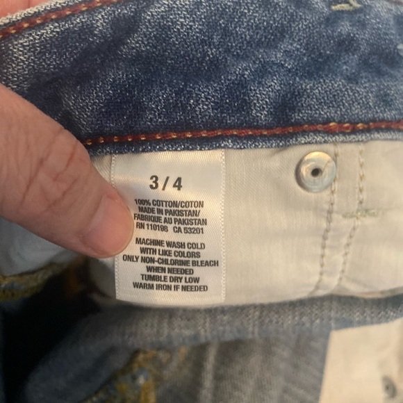 Aeropostale Skirts Denim Distressed Mini Skirt Size: 3/4 - Picture 5 of 7